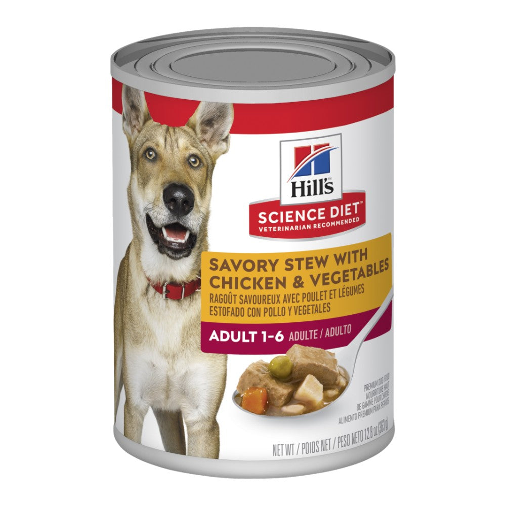 Hills Science Diet Adult Savory Stew Chicken and Vegetable Canned...