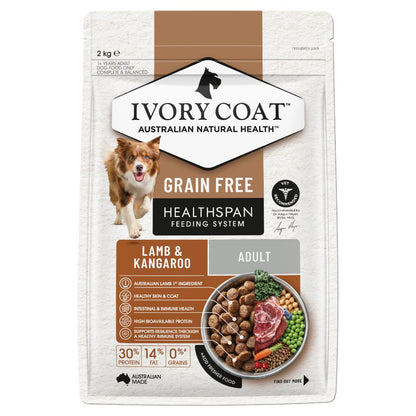 Ivory Coat Grain Free Adult Dog Lamb and Kangaroo