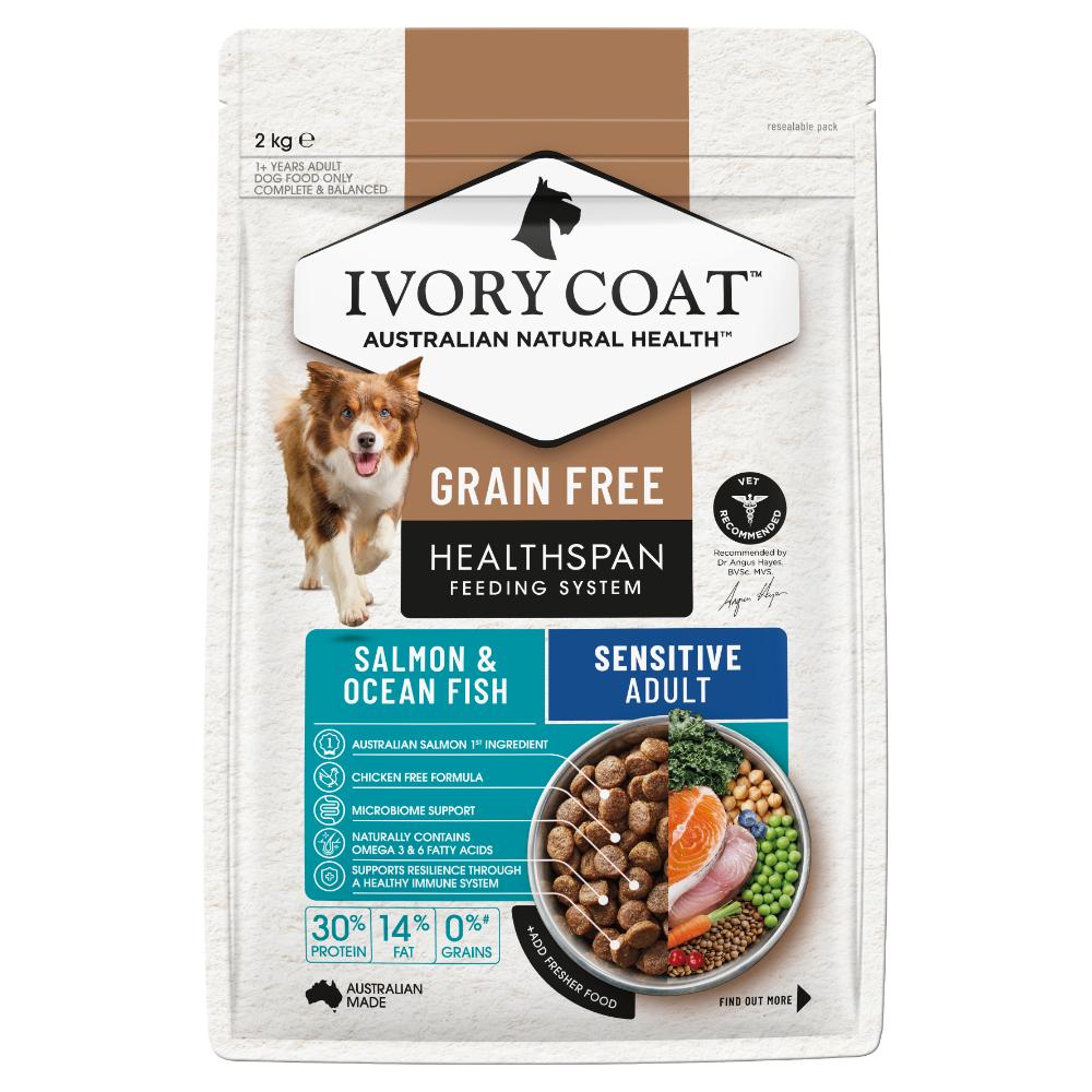 Ivory Coat Grain Free Adult Dog Sensitive Ocean Fish and Salmon