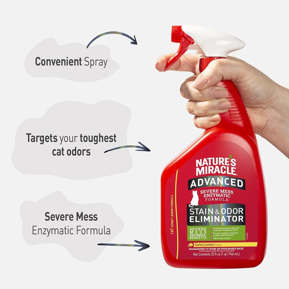 Natures Miracle Advanced Stain and Odor Eliminator for Cats