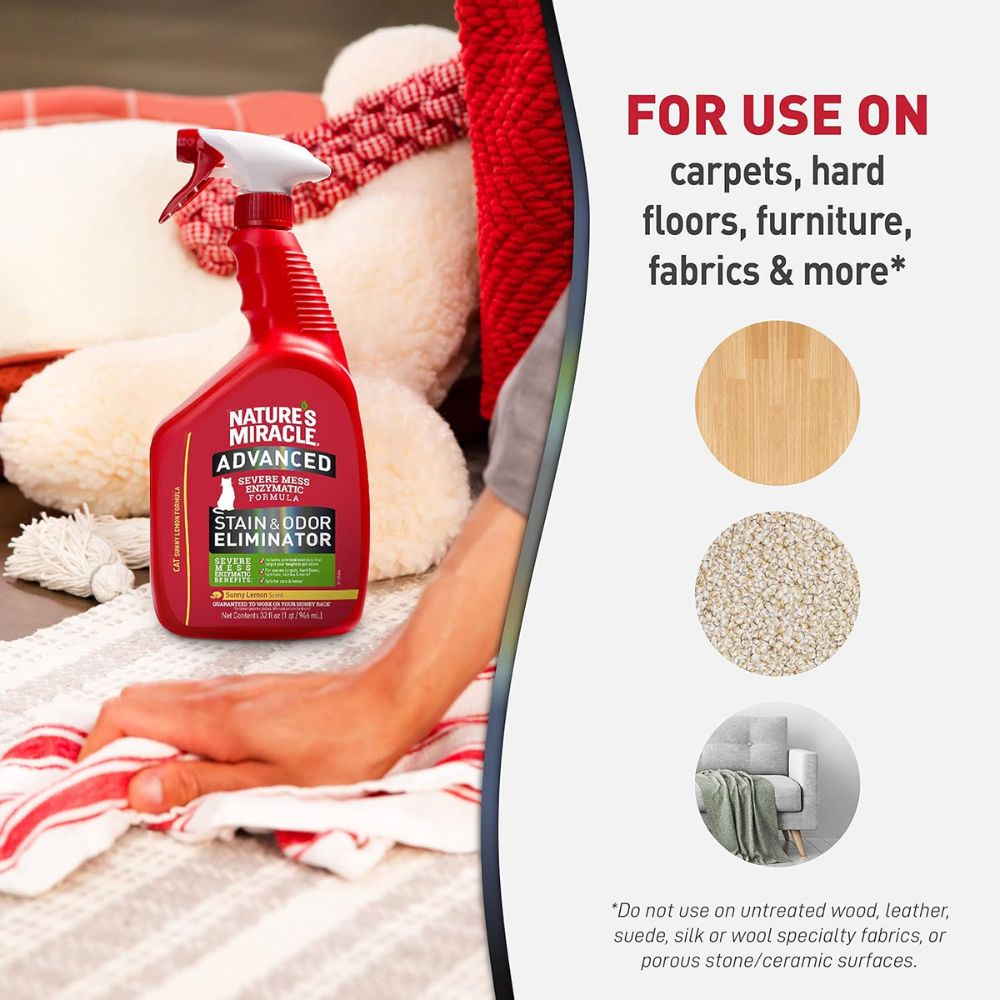 Natures Miracle Advanced Stain and Odor Eliminator for Cats