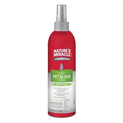 Natures Miracle Advanced Platinum Cat Pet Block Repellent Spray