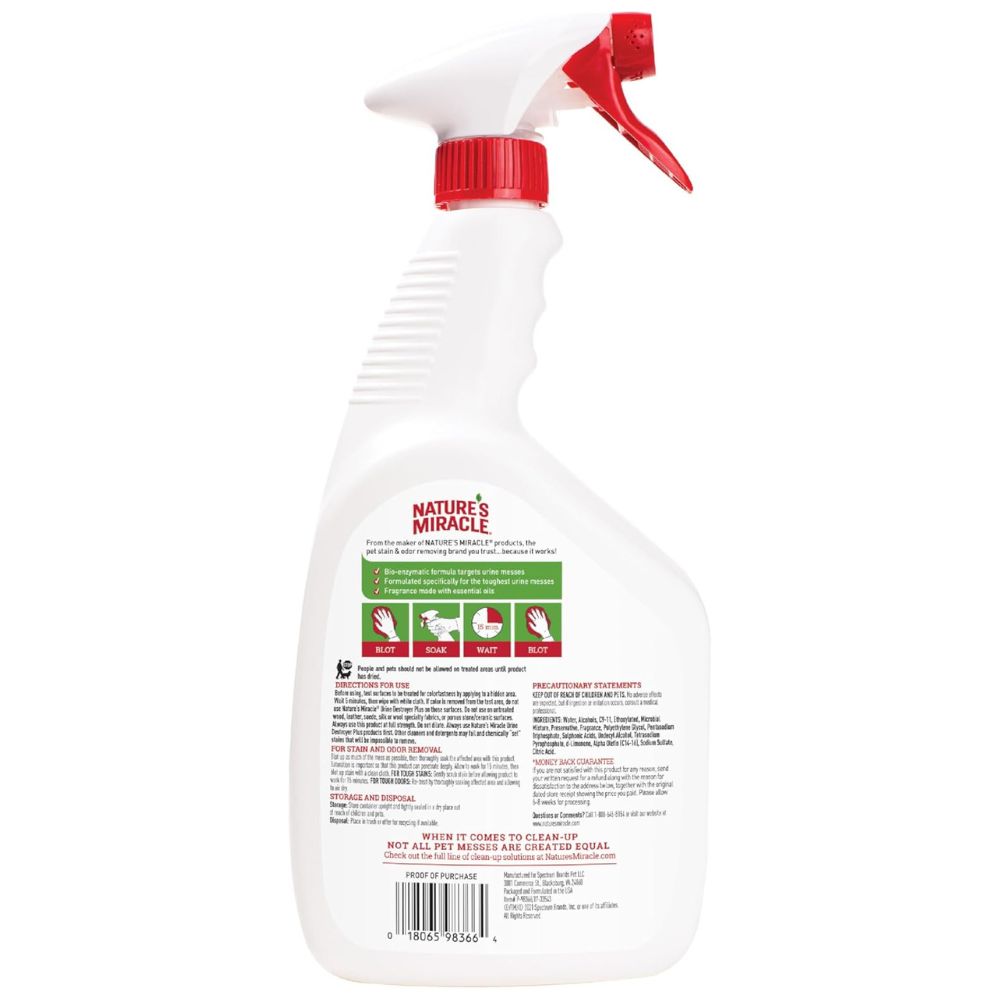 Natures Miracle Urine Destroyer Plus Spray for dogs