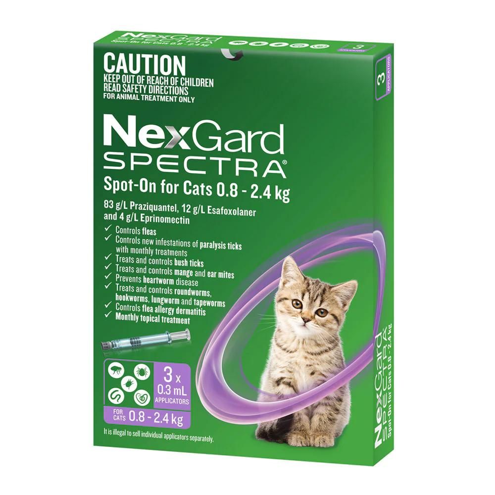 NexGard Spectra Small Cats 0.8-2.4kg Purple