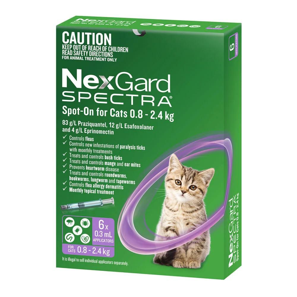NexGard Spectra Small Cats 0.8-2.4kg Purple