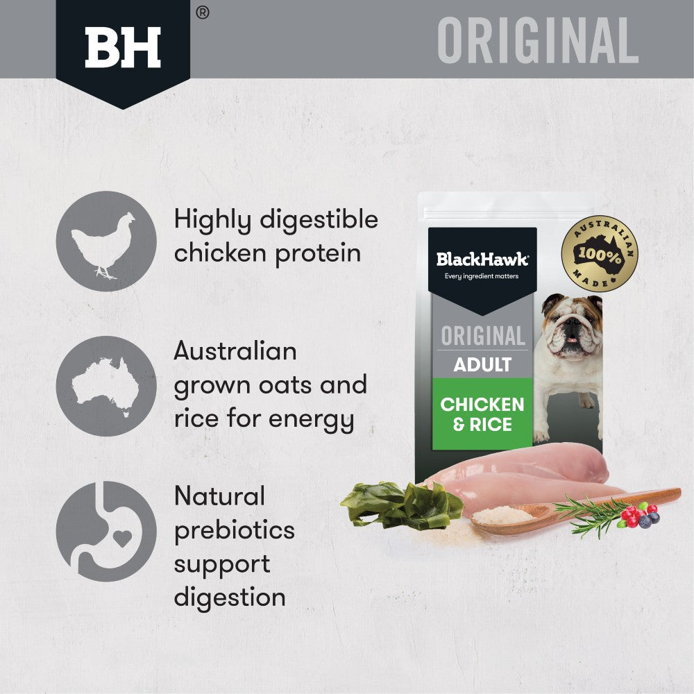 Black Hawk Dog Food Adult Chicken and Rice