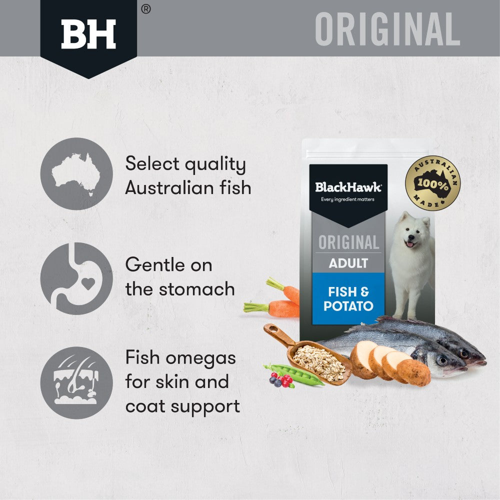 Black Hawk Dog Food Adult Fish and Potato