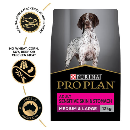 Pro Plan Adult Medium and Large Sensitive Skin and Stomach