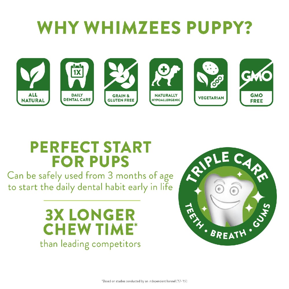 Whimzees Puppy Medium/Large Breed Dental Treats