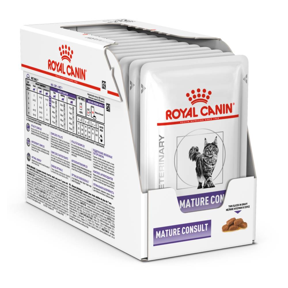 Royal Canin Veterinary Diet Feline Mature Consult Pouches