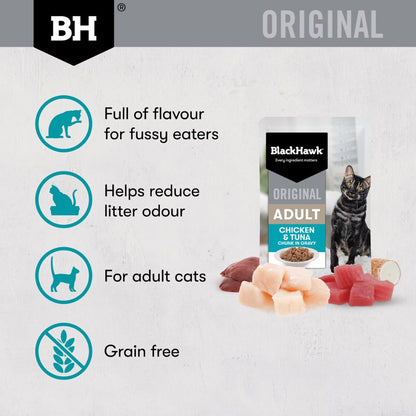 Black Hawk Adult Cat Chicken and Tuna in Gravy Pouches