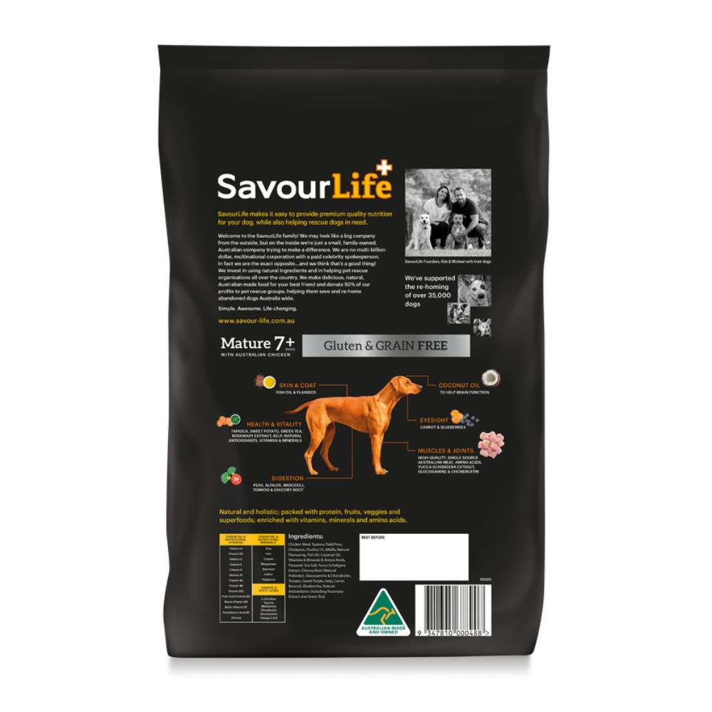 SavourLife Grain Free Mature 7+ Chicken Dog Food