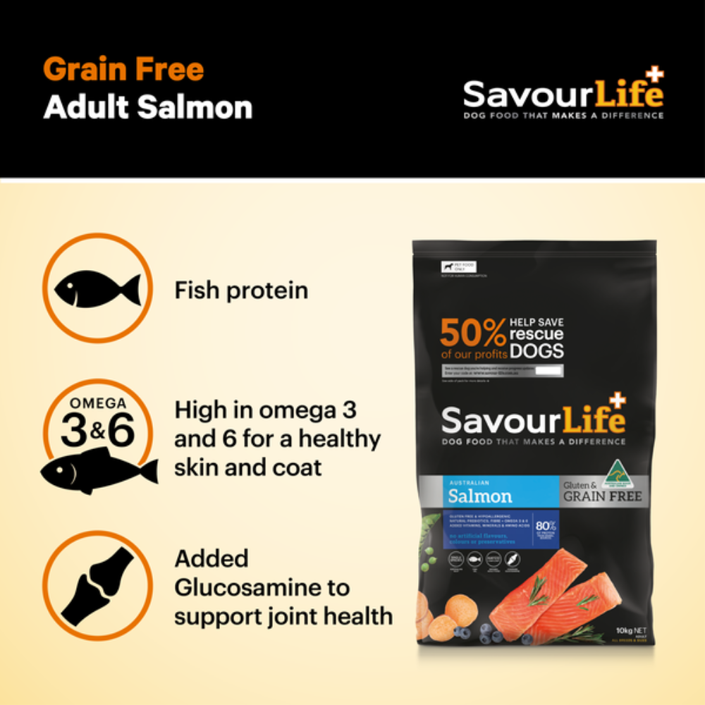 SavourLife Grain Free Adult Salmon Dog Food