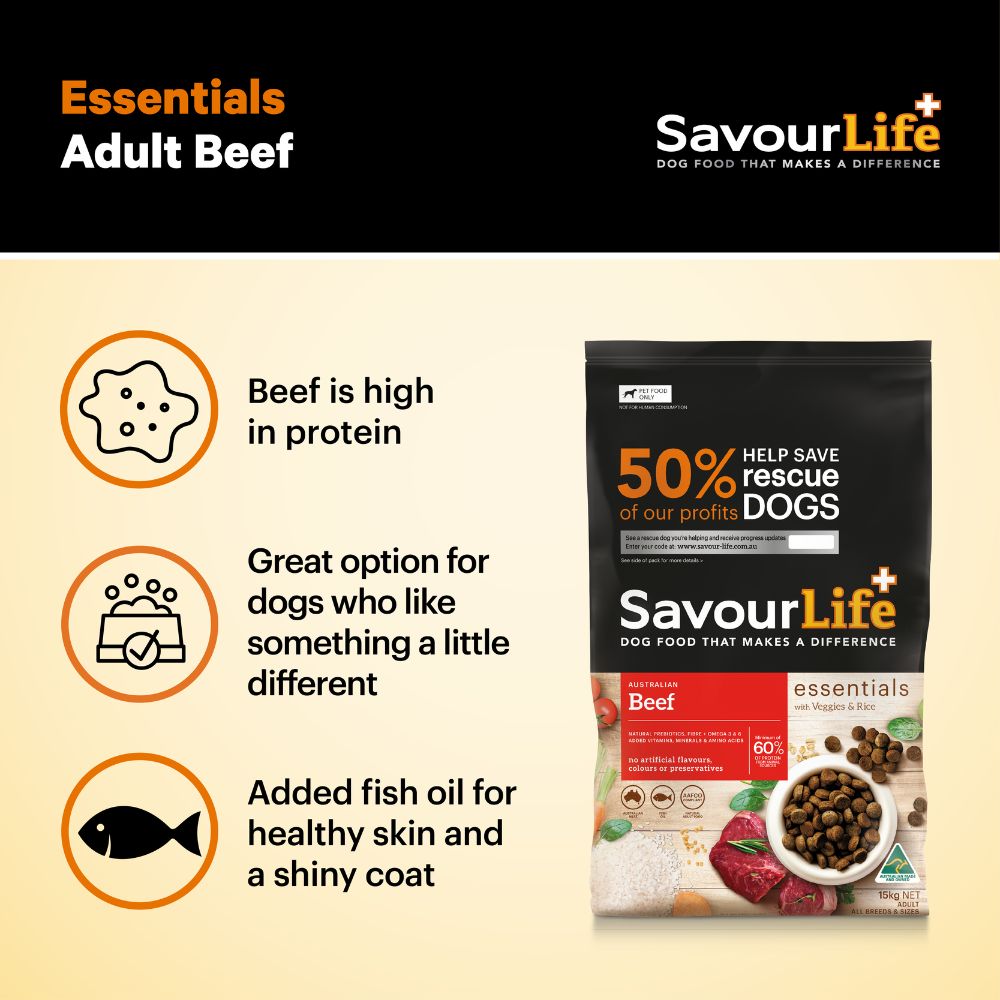 SavourLife Essentials Adult Beef Dog Food
