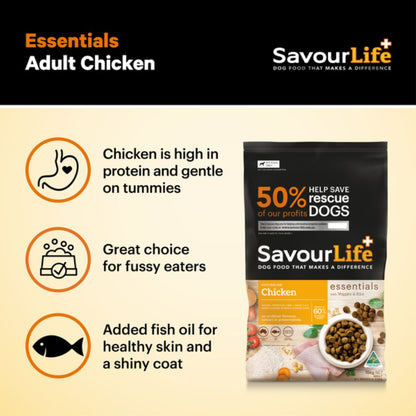 SavourLife Essentials Adult Chicken Dog Food