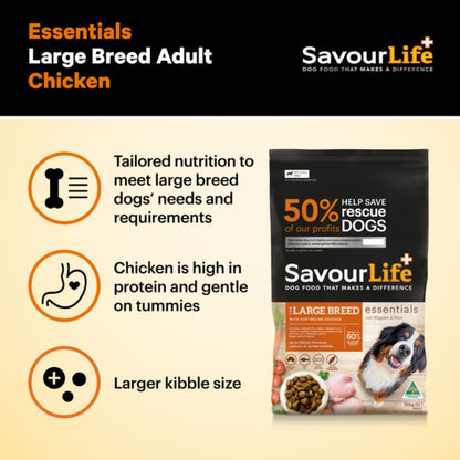 SavourLife Essentials Adult Large Breed Chicken Dog Food