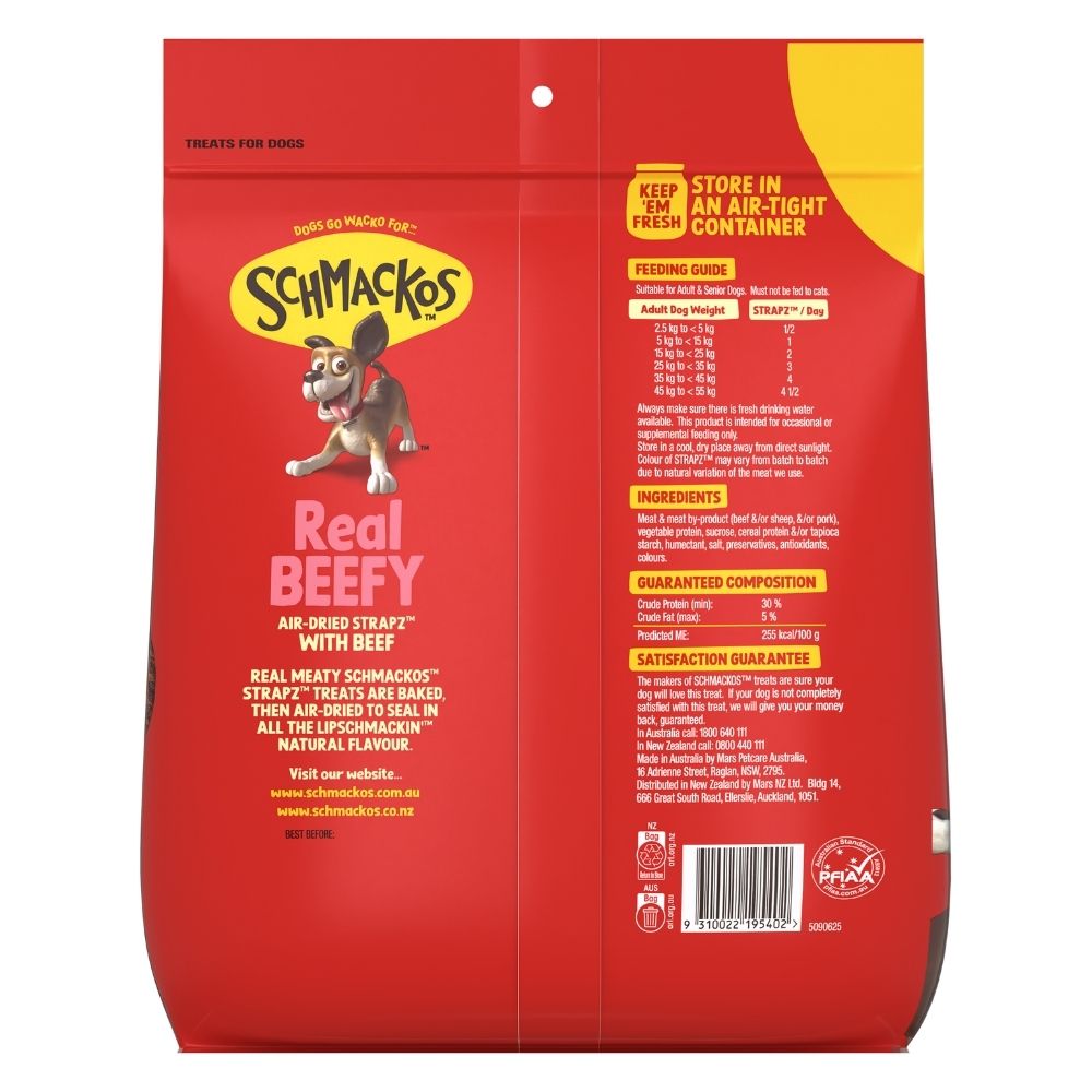 Schmackos Strapz with Beef