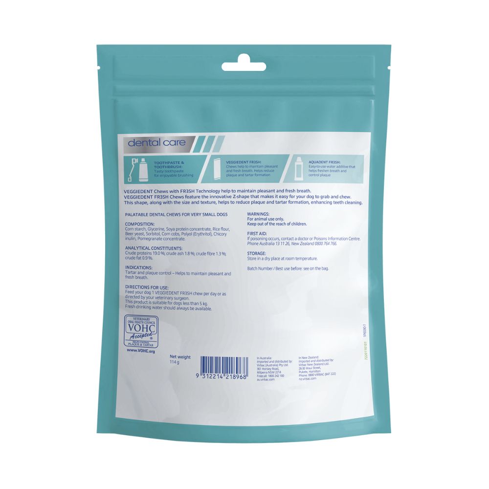 Veggiedent FR3SH Extra Small Dental Chews