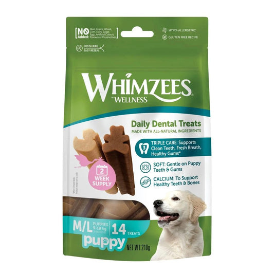 Whimzees Puppy Medium/Large Breed Dental Treats