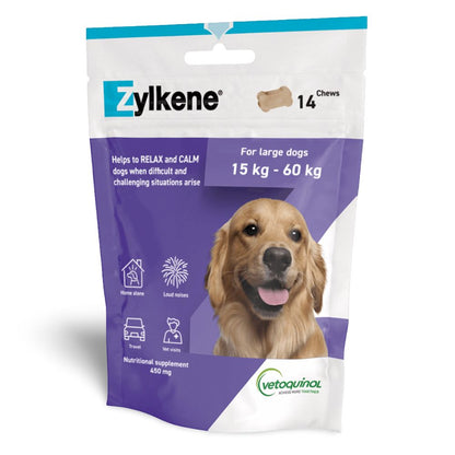 ZYLKENE LARGE DOG 15-60KG 450MG CHEWS