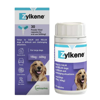 ZYLKENE LARGE DOG 15-60KG 450MG CAPSULES