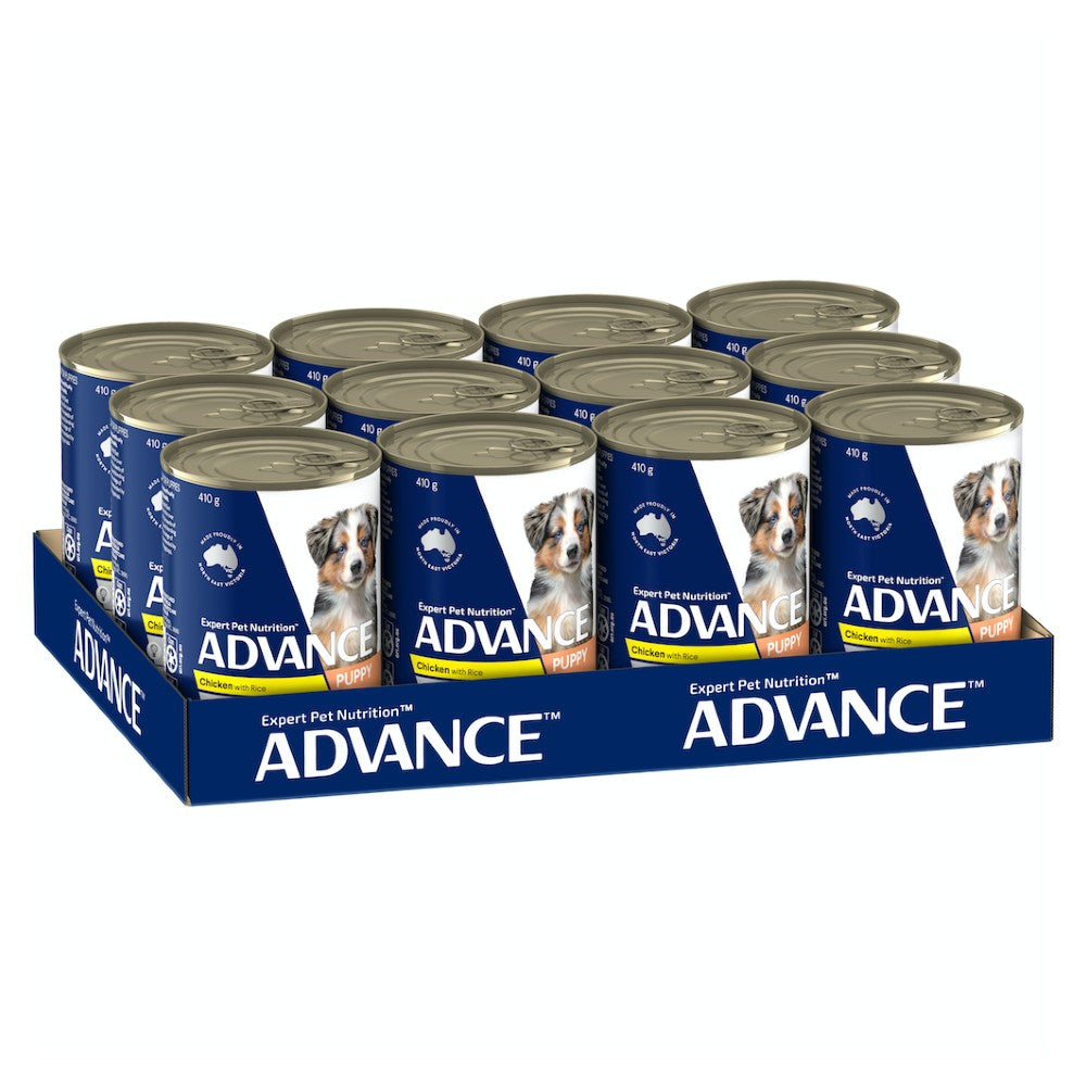 Advance Puppy Chicken and Rice Cans
