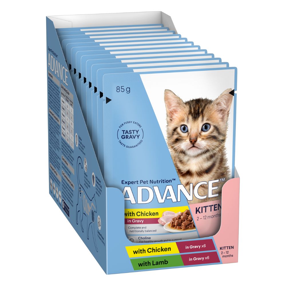 Advance Kitten Variety Pack Chunks in Gravy