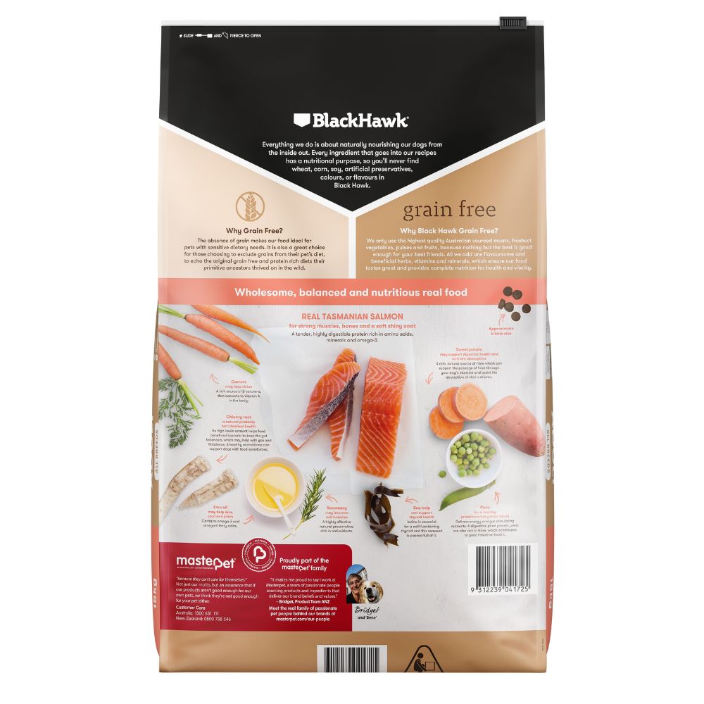 Black Hawk Adult Dog Food Grain Free Salmon