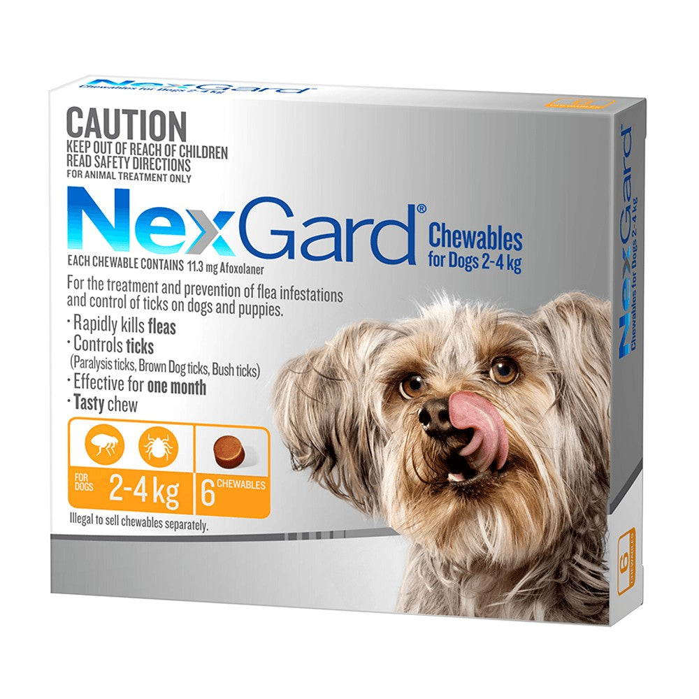 NexGard Very Small 2-4kg Orange