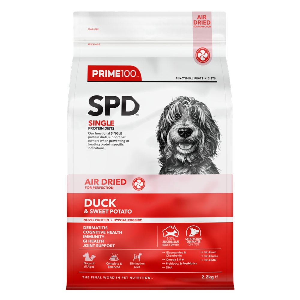 Prime100 SPD Air Dried Duck and Sweet Potato Dog Food