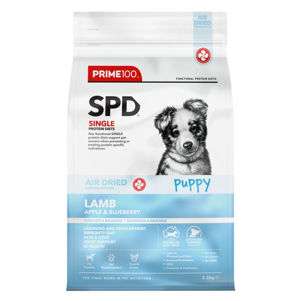 Prime100 SPD Air Dried Lamb Apple and Blueberry Puppy Food