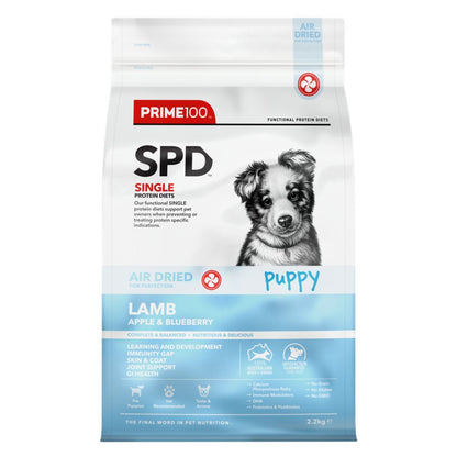 Prime100 SPD Air Dried Lamb Apple and Blueberry Puppy Food