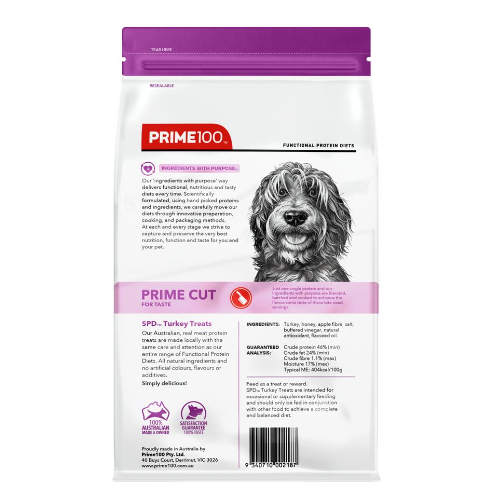 Prime100 SPD Prime Cut Turkey Dog Treats