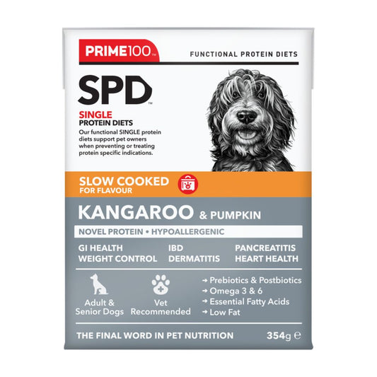 Prime100 SPD Slow Cooked Kangaroo and Pumpkin Wet Dog Food