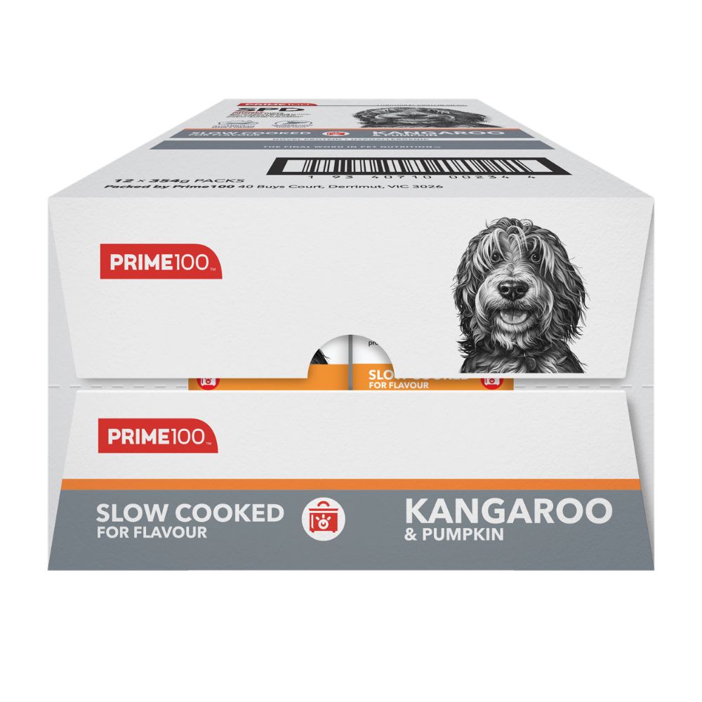Prime100 SPD Slow Cooked Kangaroo and Pumpkin Wet Dog Food