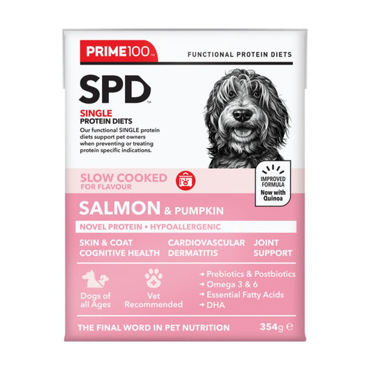 Prime100 SPD Slow Cooked Salmon and Pumpkin Wet Dog Food
