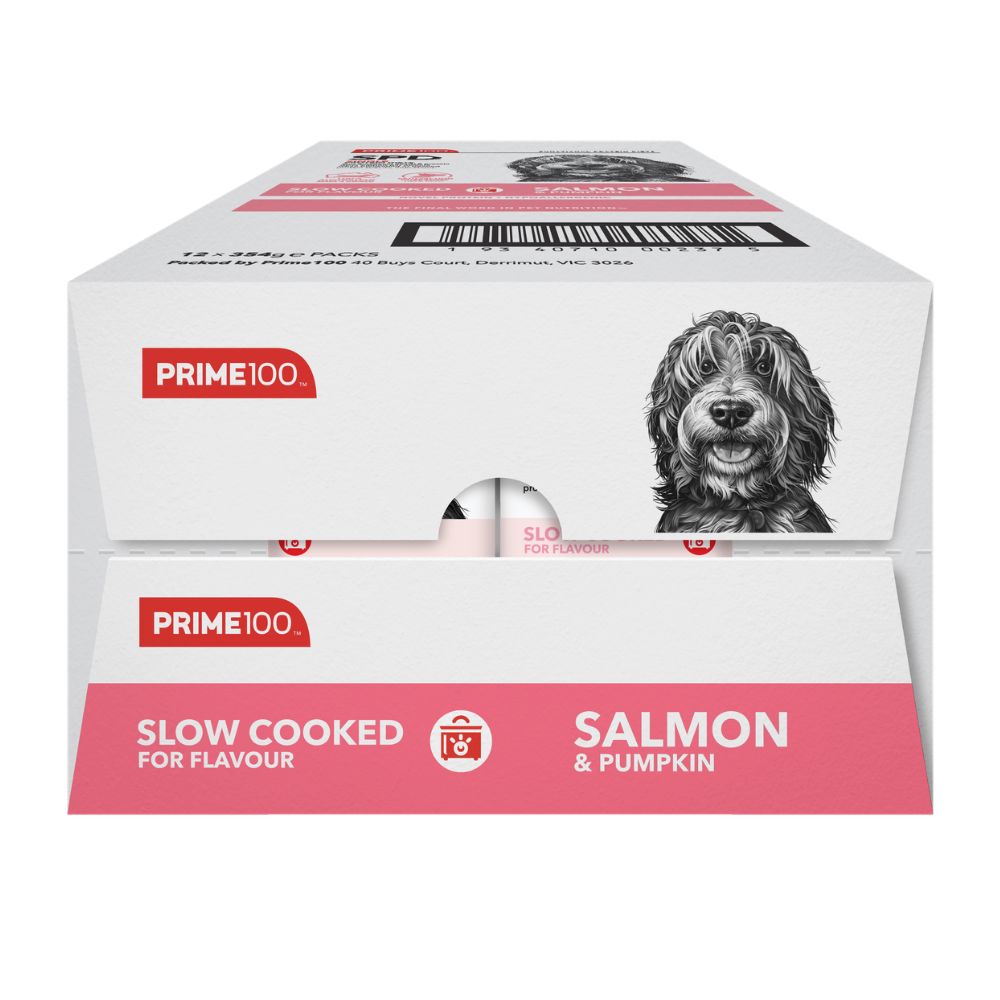 Prime100 SPD Slow Cooked Salmon and Pumpkin Wet Dog Food