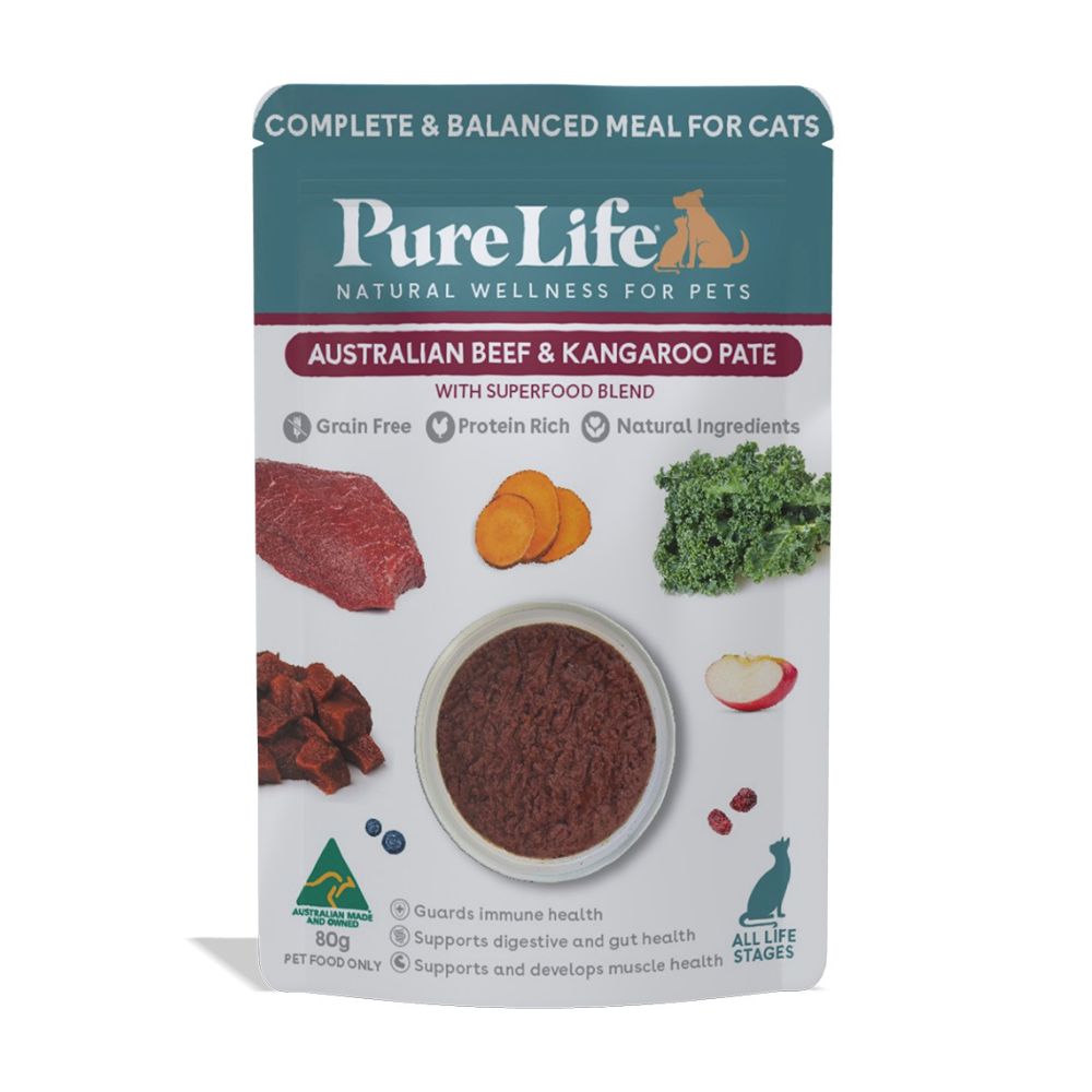 PureLife Australian Beef and Kangaroo Pate Wet Cat Food