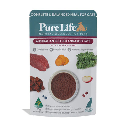 PureLife Australian Beef and Kangaroo Pate Wet Cat Food
