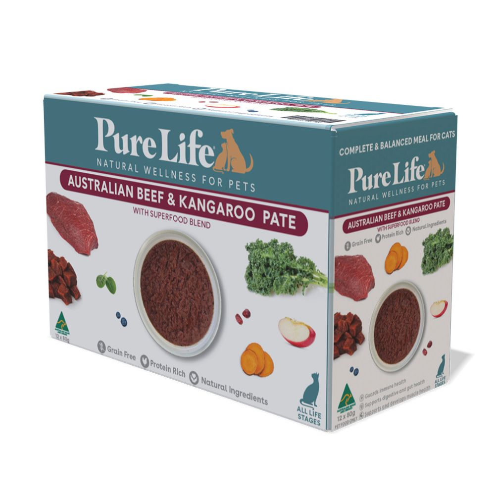 PureLife Australian Beef and Kangaroo Pate Wet Cat Food