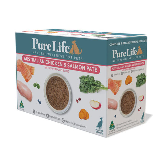 PureLife Australian Chicken and Salmon Pate Wet Cat Food
