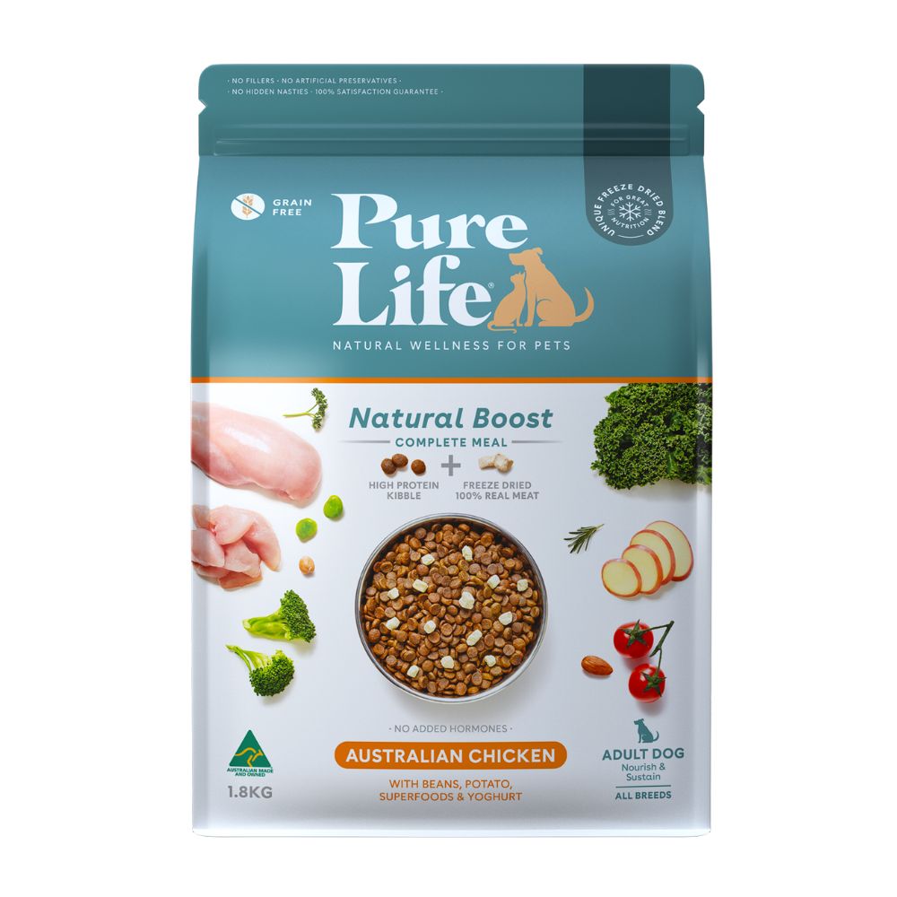 PureLife Natural Boost Chicken Freeze Dried Adult Dog Food