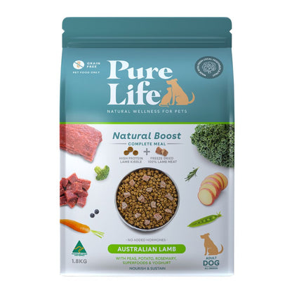 PureLife Natural Boost Lamb Freeze Dried Adult Dog Food