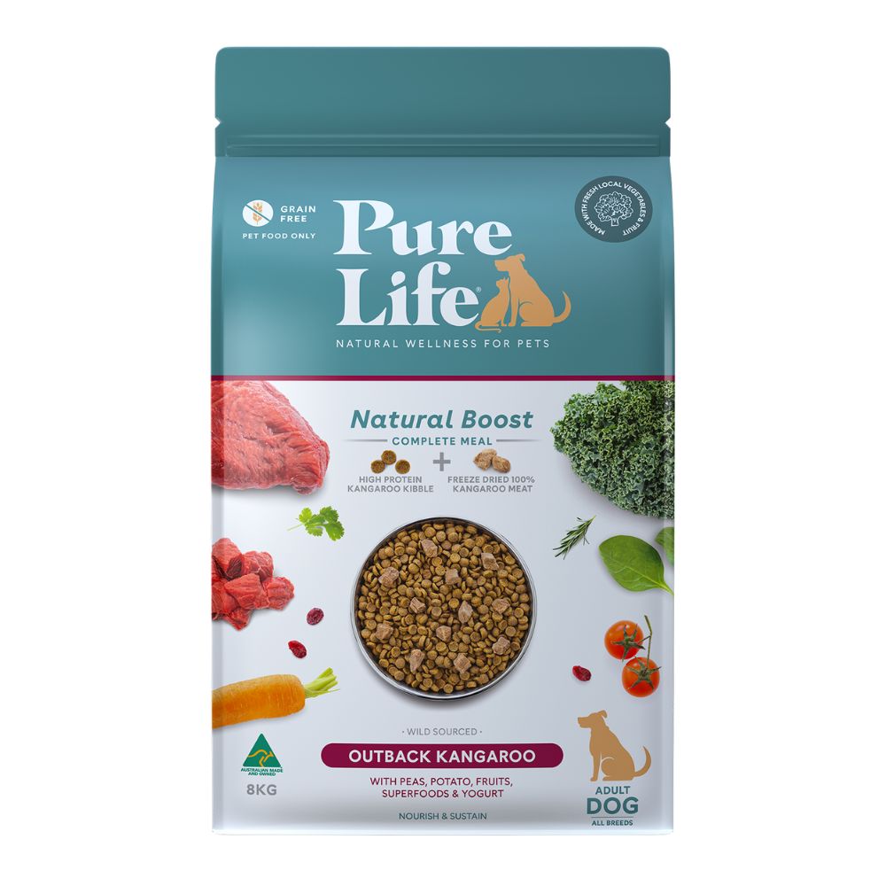 PureLife Natural Boost Kangaroo Freeze Dried Adult Dog Food