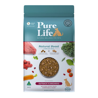 PureLife Natural Boost Kangaroo Freeze Dried Adult Dog Food