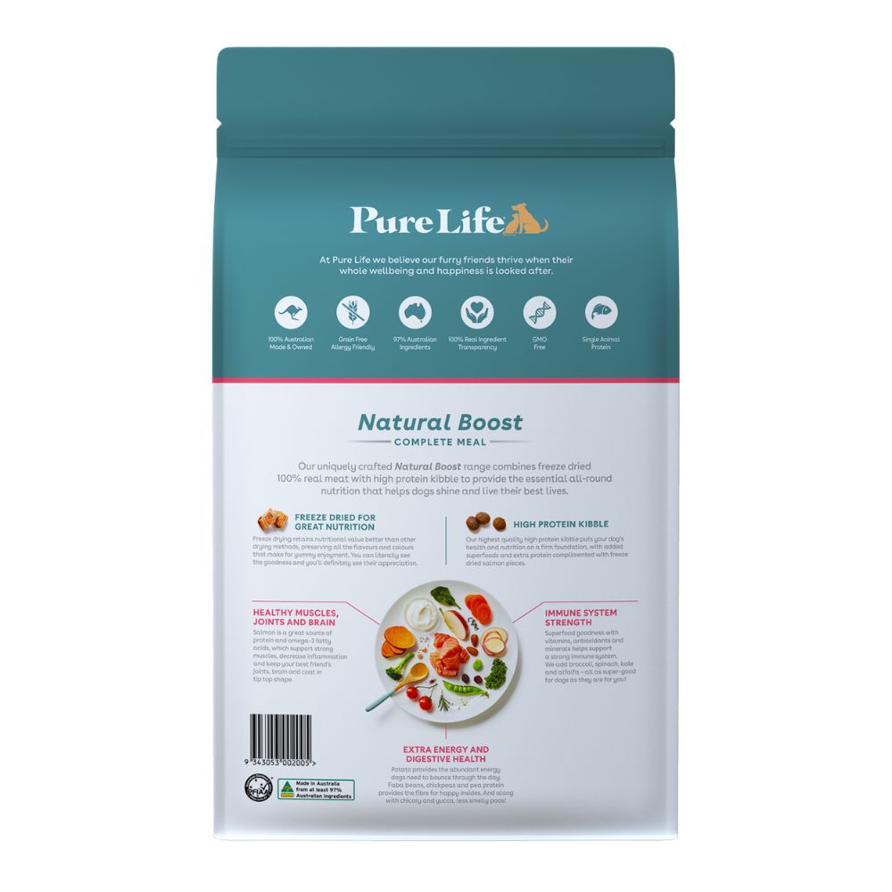 PureLife Natural Boost Salmon Freeze Dried Adult Dog Food