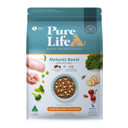 PureLife Natural Boost Puppy Chicken Freeze Dried Dog Food