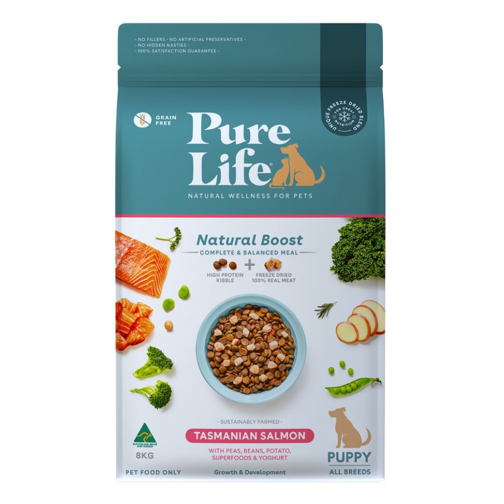 PureLife Natural Boost Puppy Salmon Freeze Dried Dog Food
