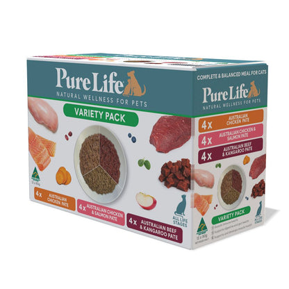PureLife Australian Pate Variety Pack Wet Cat Food