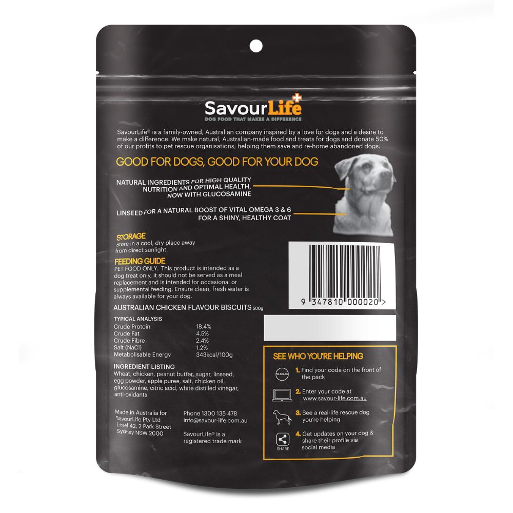 SavourLife Natural Treats Australian Chicken Flavour Biscuits